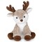 Bearington Reiny Christmas Reindeer Stuffed Animal - 11.5" Soft Christmas Reindeer Plush Toy with Scruffy Fur and Huggable Body - Adorable Deer Plushies for Kids, Toddlers, and Teens